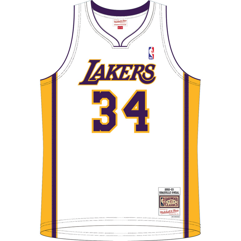 Mitchell & Ness NBA Los Angeles Lakers 2002 Shaquille O'Neal Alternate Jersey - lauxsportinggoods