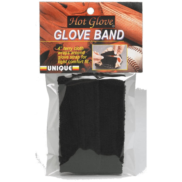 Hot Glove Black Cloth Glove Band - 2 Unit - lauxsportinggoods
