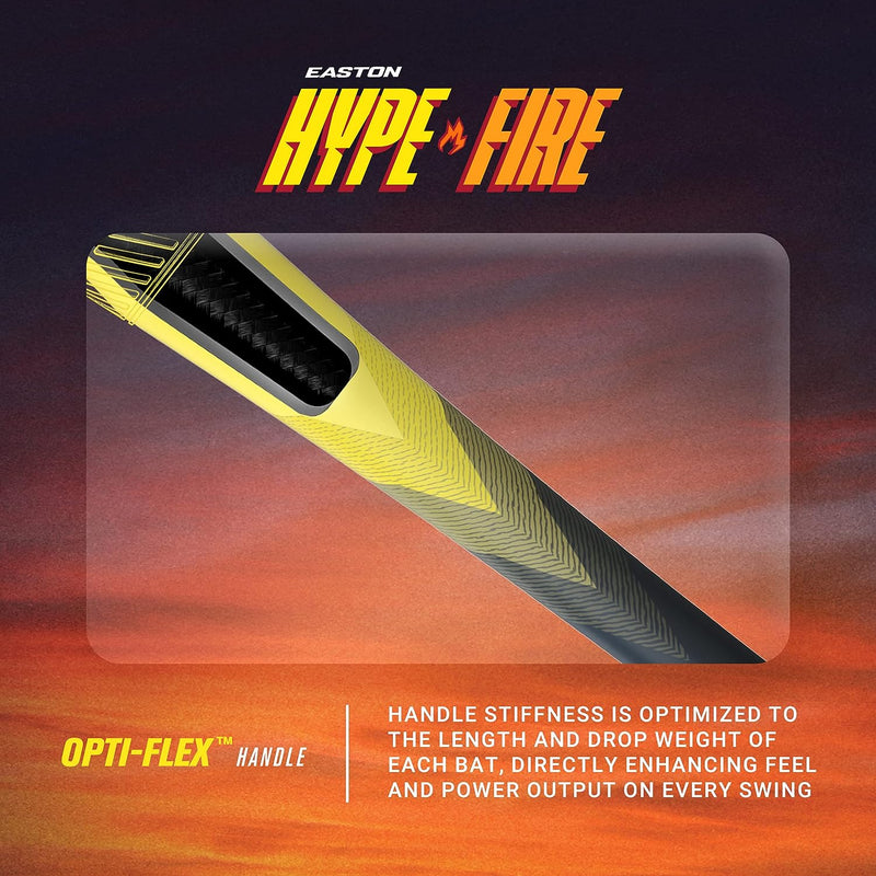 Easton Youth Hype Fire -5 (2 3/4 inch Barrel) Usssa Baseball Bat - lauxsportinggoods