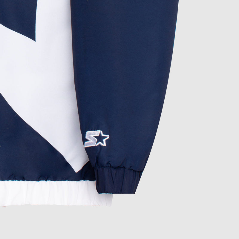Starter Men's New York Yankees Hooded Nylon Full-Zip Jacket - Navy - lauxsportinggoods