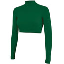 Long Sleeve Girls Cheerleading Turtleneck Crop Top - lauxsportinggoods