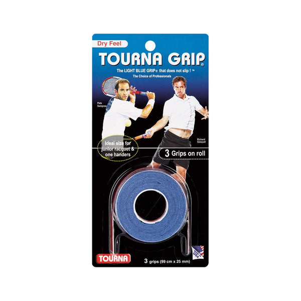 Tourna 3 Blue Grips On Roll - lauxsportinggoods