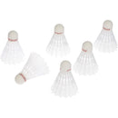 Dunlop T800 T-800 Badminton Shuttle - Medium Speed - White - Tube of 6 - lauxsportinggoods