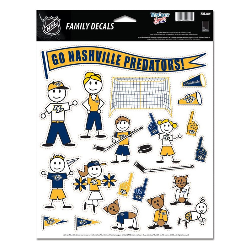 WinCraft W-24012 Sabres Family Decal Sheet 8.5 x 11 inch - lauxsportinggoods