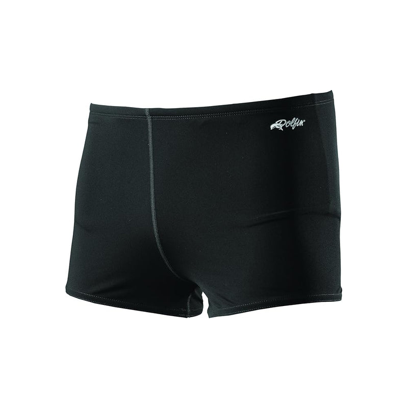 Dolfin Solid Square Leg Swim Shorts - Black - lauxsportinggoods