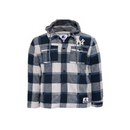Starter Men's New York Yankees Cotton Sherpa Lined Plaid Jacket - lauxsportinggoods