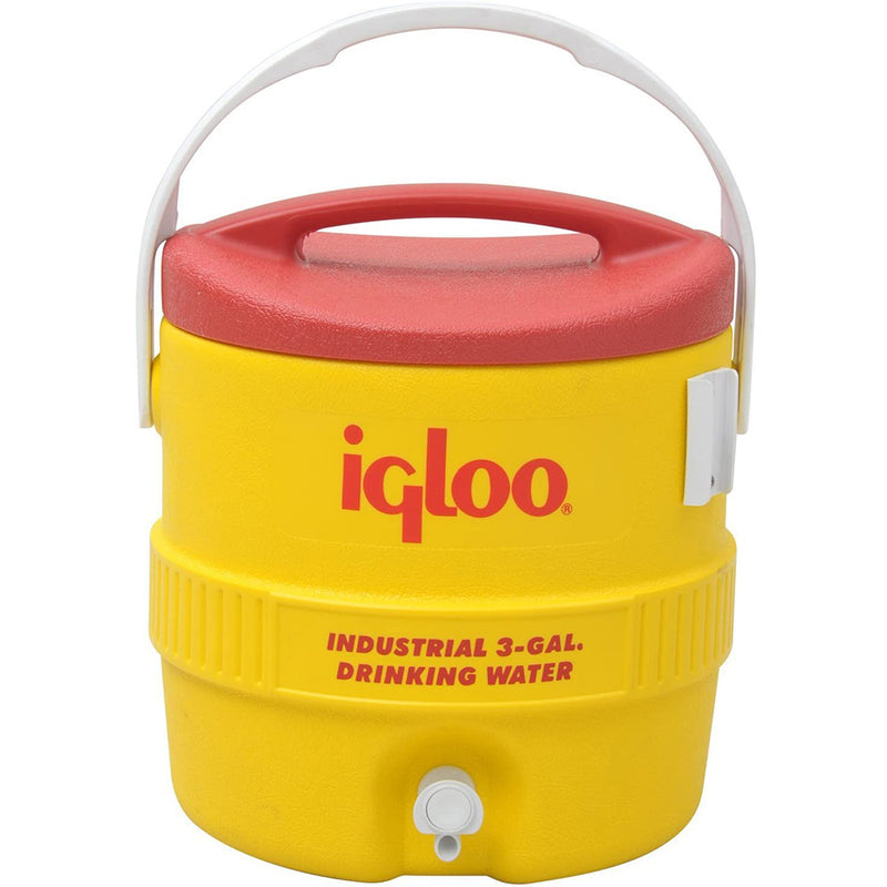 Igloo 400 Series 3 Gallon Water Cooler-Red/Yellow - lauxsportinggoods