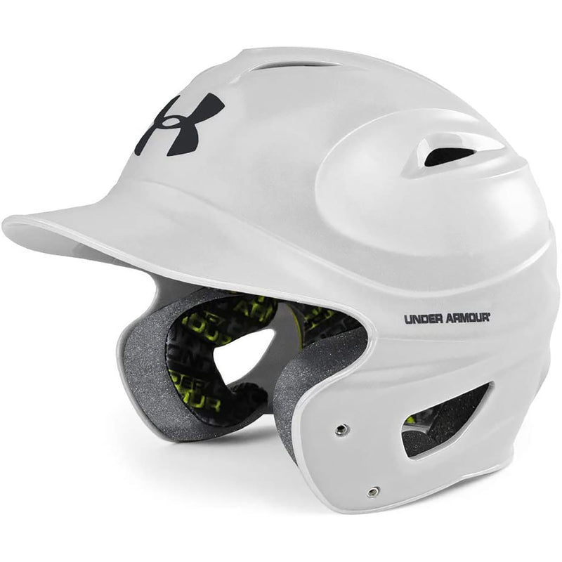 Used Under Armour Matte Molded Batting Helmet-Youth-White - lauxsportinggoods
