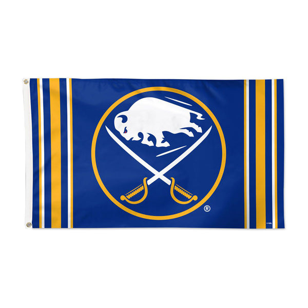 Wincraft Buffalo Sabres V STRIPE Deluxe Flag - 3 ft x 5 ft - lauxsportinggoods