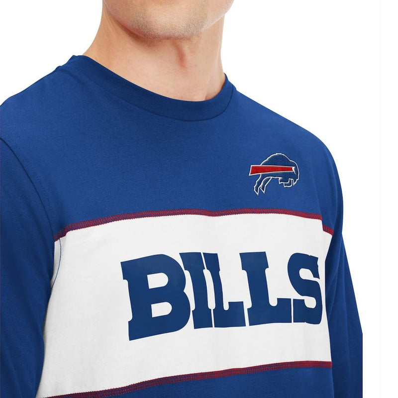 G-III Men's Royal NFL Buffalo Bills Team Wordmark Knit Pullover - Royal - lauxsportinggoods