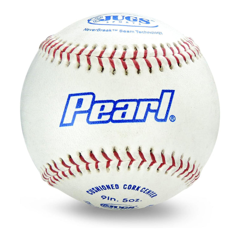 Jugs Sports - Pearl Leather Baseballs - 1 Dozen - lauxsportinggoods