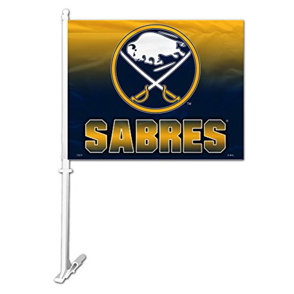 FD-89709 Sabres Ombre Car Flag - lauxsportinggoods
