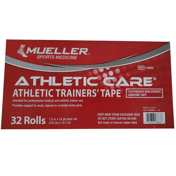 Mueller Athletic Trainers Tape-1 1/2"-White - lauxsportinggoods