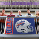 Wincraft Buffalo Bills Deluxe Helmet Flag - 3 ft x 5 ft - lauxsportinggoods