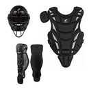 Used CHAMPRO Helmax Youth Baseball Catcher's Gear Box Set, Black, Ages 9-12 - lauxsportinggoods
