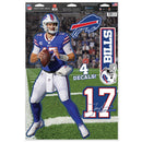 Wincraft Buffalo Bills Multi-Use Decal Josh Allen - 11 x 17 inch - lauxsportinggoods