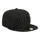 New Era Men's Buffalo Bills 5950TEXT E3 Cap - Black - lauxsportinggoods