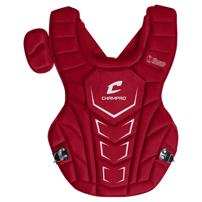 Open Box Champro Optimus MVP Plus Chest Protector Youth 13.5 Length-Scarlet - lauxsportinggoods