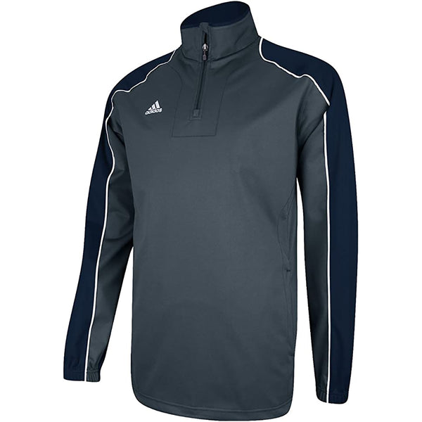 Adidas Men's Game Day Long Sleeve Hot Jacket - Lead/Navy - lauxsportinggoods