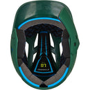 Used Champro HX Gamer Plus Bsbll Helmet w/Flap-FOREST GREEN BODY-MATTE-Senior - Large - lauxsportinggoods