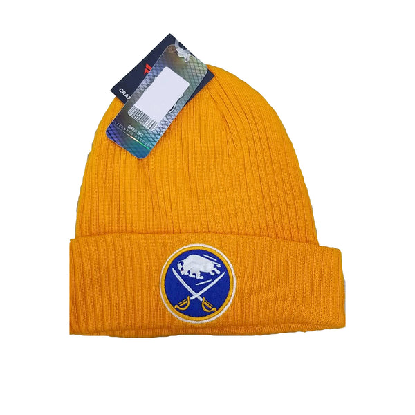 Fanatics Men's NHL Buffalo Sabres Core Cuffed Knit - Yellow Gold - One - lauxsportinggoods
