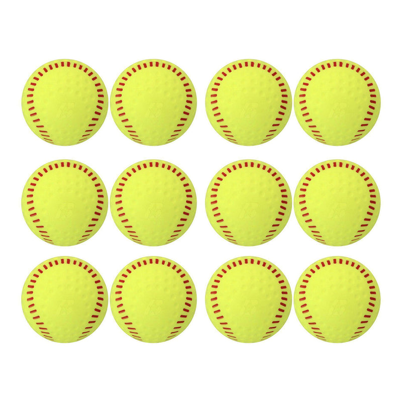 Baden FeatherLite Dimpled Training Softballs - 12 inch - 1 Dozen - lauxsportinggoods