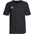 Adidas Youth Icon Pro Full Button Baseball Jersey - Black - lauxsportinggoods