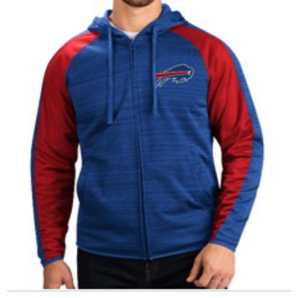 G-III Men's NFL Buffalo Bills Full-Zip Hoodie Knit Jacket - Royal - lauxsportinggoods