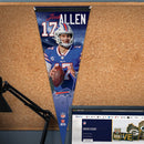 Wincraft Buffalo Bills Premium Pennant Josh Allen - 12 x 30 inch - lauxsportinggoods