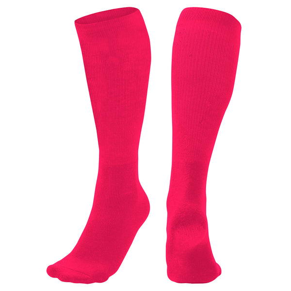 Open Box Champro Multi-Sport Socks-HOT PINK BODY-M - lauxsportinggoods