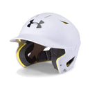 Open Box Under Armour Converge Matte Batting Helmet-Youth-White - lauxsportinggoods
