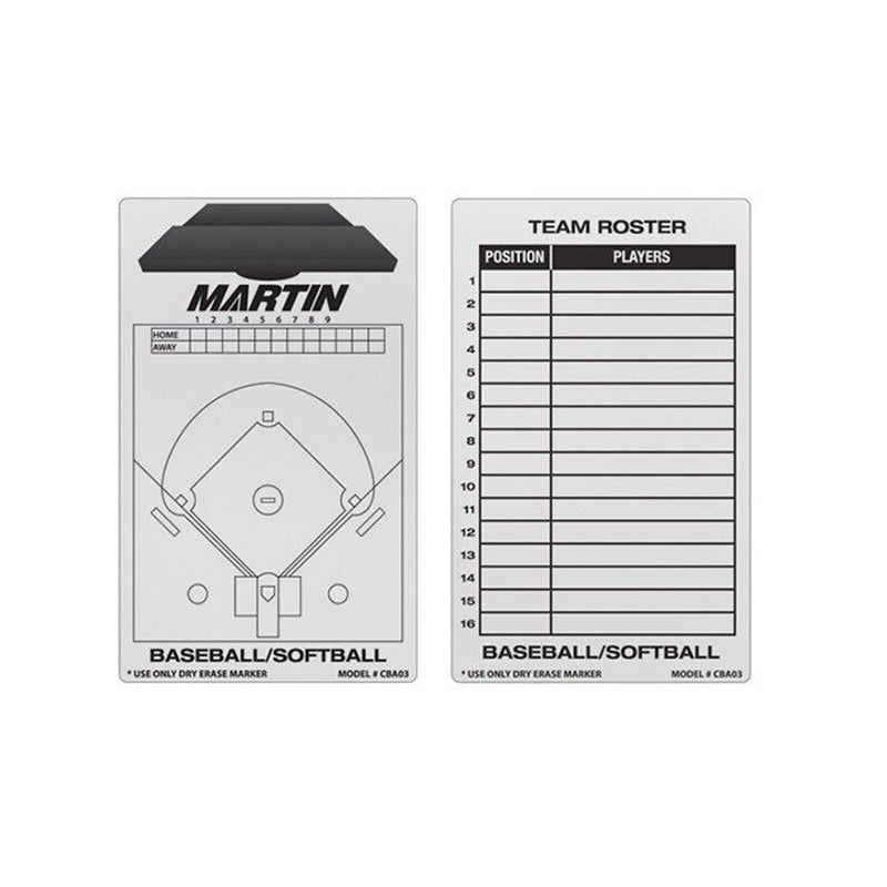 Martin Sports Baseball/Softball Coaching Board - 9" x 16" - lauxsportinggoods