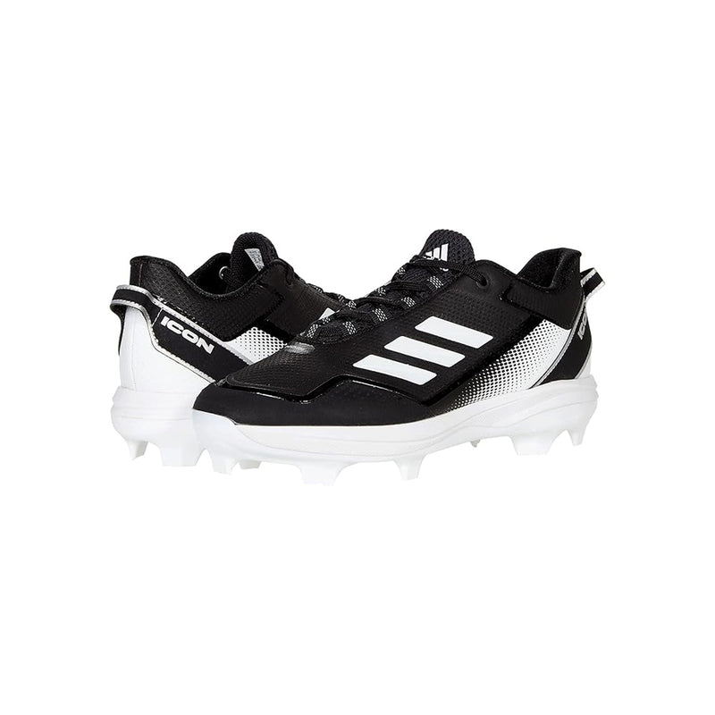 Adidas Men's Icon 7 TPU Baseball Cleats - Black/White - lauxsportinggoods