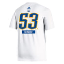 Adidas Men's Buffalo Sabres Skinner Hob Fresh Short Sleeve Tee - White - lauxsportinggoods