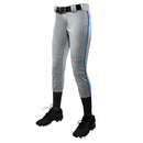 Champro Women's Tournament Low Rise Softball Pants with Side Piping - lauxsportinggoods