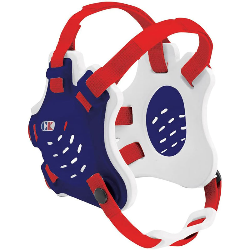 Open Box Cliff Keen - F5 Tornado Series Wrestling Headgear - Navy/White/Scarlet - lauxsportinggoods