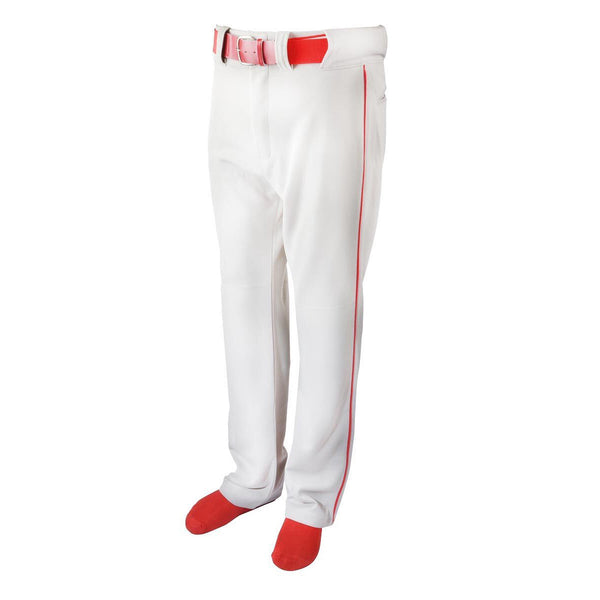 Open Box Martin Sports - Pro Style Baseball Piped Pant - Youth - M - White/Red - lauxsportinggoods