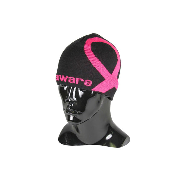 TCK Sports Aware Beanie Crew Hat- Black/Hot Pink/Graphite/White - lauxsportinggoods