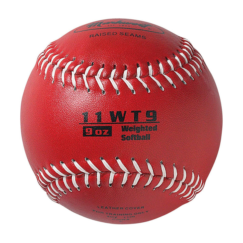 Markwort Color Coded Weighted Leather 11 inch Softball - lauxsportinggoods