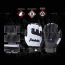 Franklin Sports MLB Youth Flex Batting Gloves - Black/White - Large - lauxsportinggoods