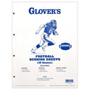 Glovers - FB300 Football Scoring/Stat Sheets-15 Games 11"x14.5" - lauxsportinggoods