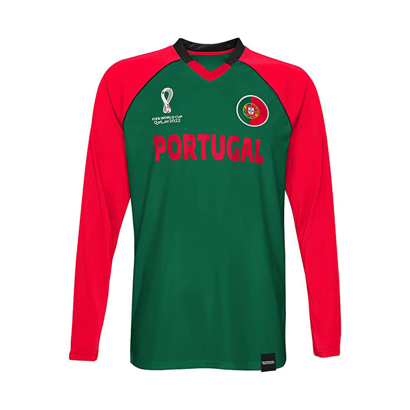 Outerstuff Men's Portugal Team Classic Jersey Long Sleeve Tee - lauxsportinggoods