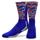 For Bare Feet Buffalo Bills Phenom Curve Zubaz Zoom Socks - Zebra/Royal - Youth - lauxsportinggoods