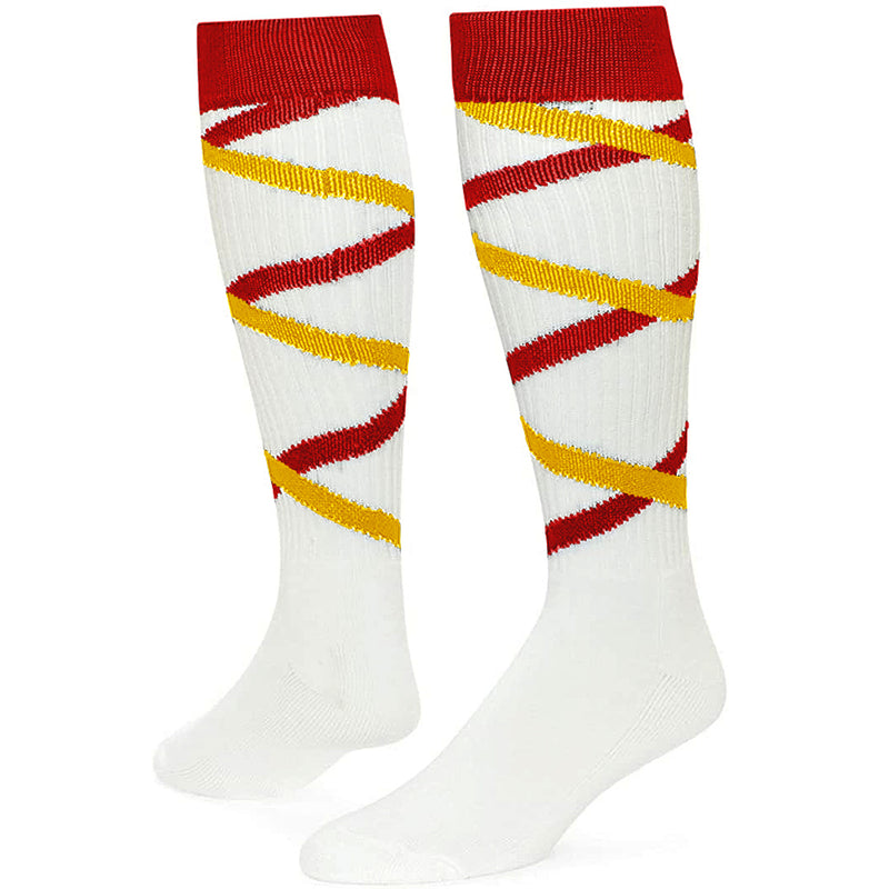 Red Lion Criss Cross Knee High Socks - lauxsportinggoods