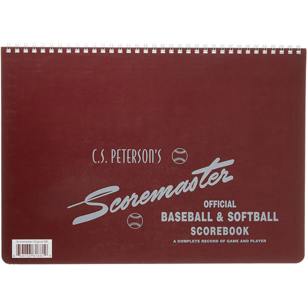 Open Box GSB Peterson Baseball/Softball Standard Scorebook - Maroon - lauxsportinggoods