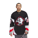 Adidas Men's Buffalo Sabres Skinner Authentic Third NN Jersey - Black - lauxsportinggoods