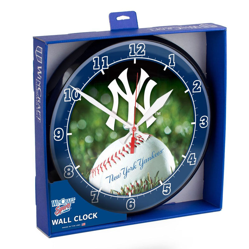 Wincraft New York Yankees Round Wall Clock - 12.75 inch - lauxsportinggoods