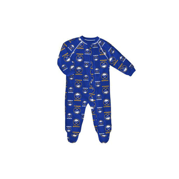 Outerstuff Infant Buffalo Sabres Raglan Zip Coverall - lauxsportinggoods