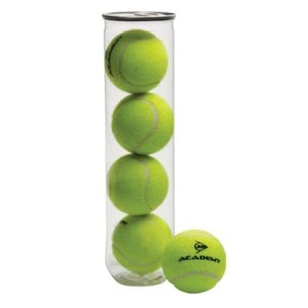 Dunlop Academy Practice Tennis 4 Ball/Can - lauxsportinggoods