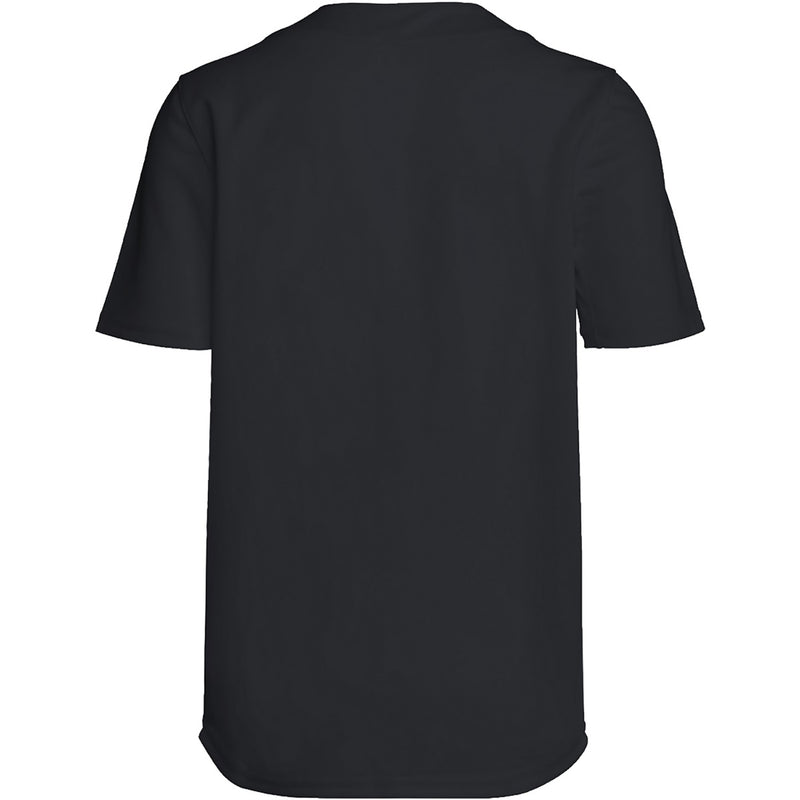 Adidas Youth Icon Pro Full Button Baseball Jersey - Black - lauxsportinggoods